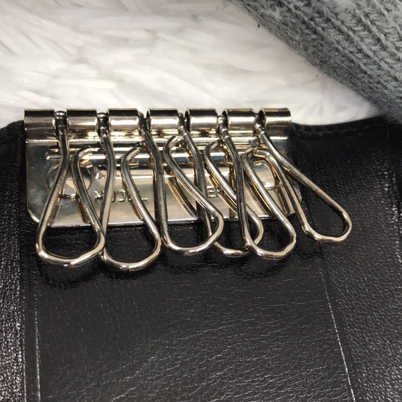 GUCCI LEATHER 6 KEY & CARD HOLDER BLK EUC - Picture 7 of 12